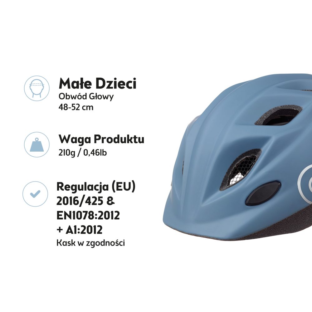 Kask rowerowy dziecięcy Bobike One Plus r. XS blue - obrazek 3