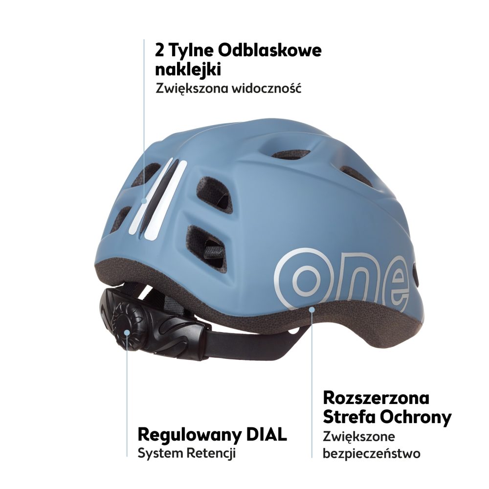 Kask rowerowy dziecięcy Bobike One Plus r. XS blue - obrazek 2