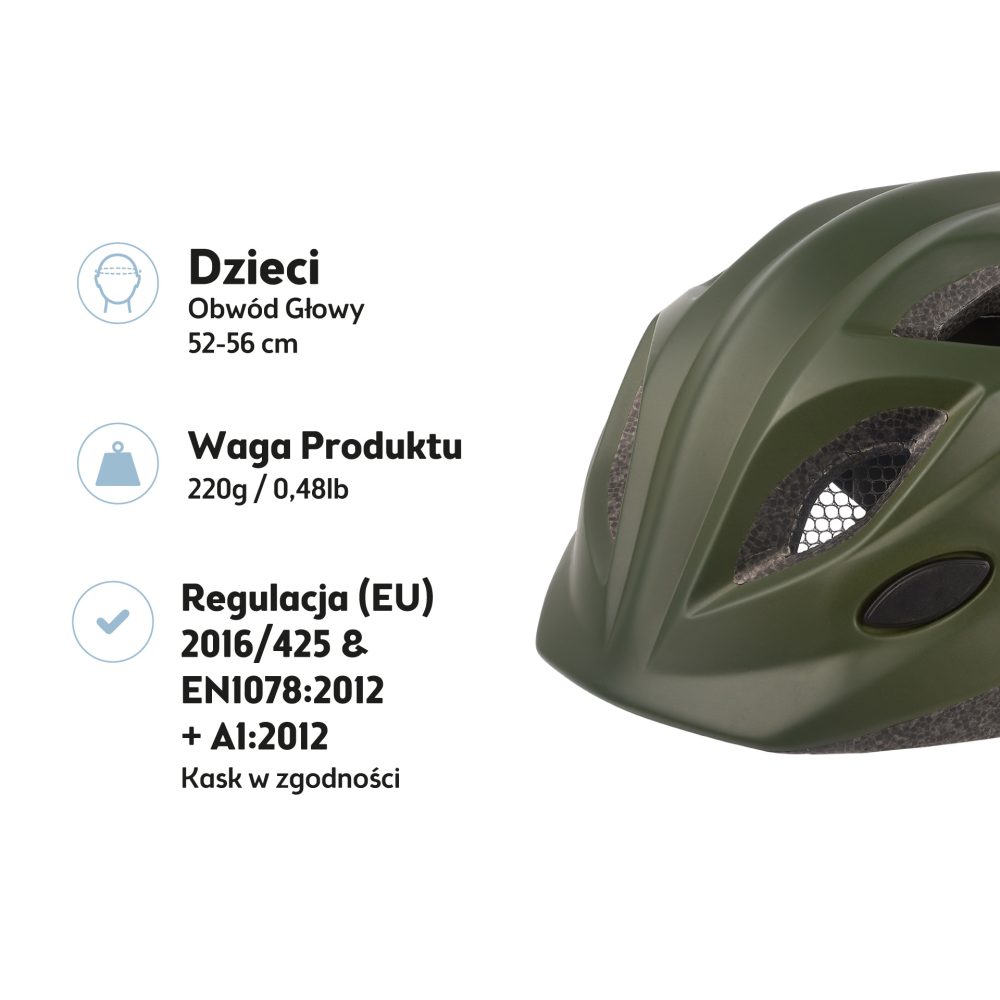 Kask rowerowy dziecięcy Bobike One Plus r. S zielony - obrazek 2