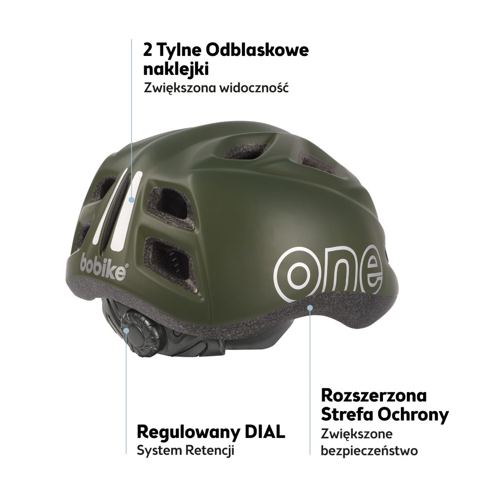Kask rowerowy dziecięcy Bobike One Plus r. S zielony - obrazek 3