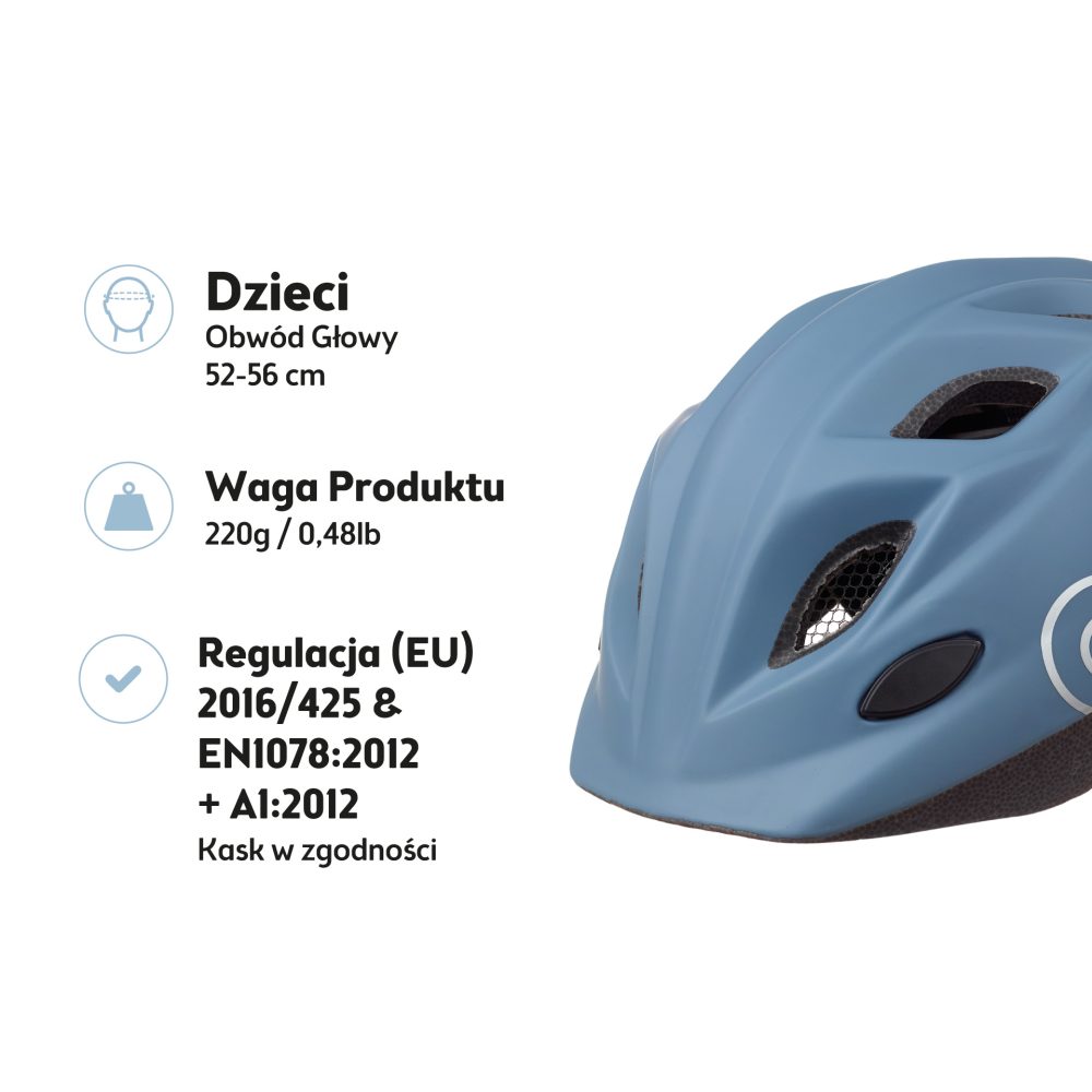 Kask rowerowy dziecięcy Bobike One Plus r. S citadel blue - obrazek 2