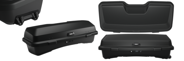 Box bagażowy na hak platformę Thule Santu 260l czarny 909400 - obrazek 2