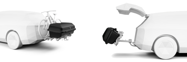 Box bagażowy na hak platformę Thule Santu 260l czarny 909400 - obrazek 5
