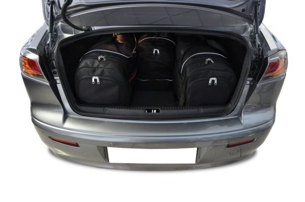 Torby do bagażnika MITSUBISHI LANCER LIMOUSINE 2007-2016 4szt KJUST - obrazek 2