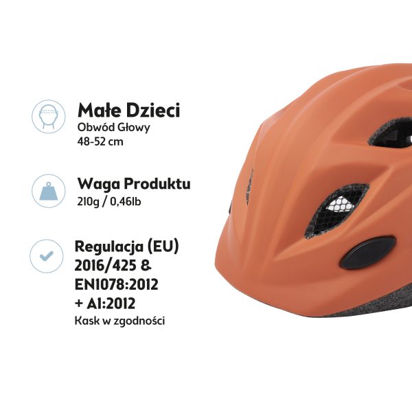 Kask rowerowy dziecięcy Bobike One Plus r. XS brązowy - obrazek 2