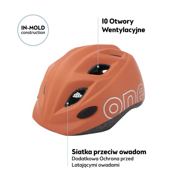 Kask rowerowy dziecięcy Bobike One Plus r. XS brązowy