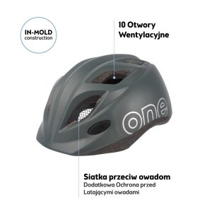 Kask rowerowy dziecięcy Bobike One Plus r. XS urban grey