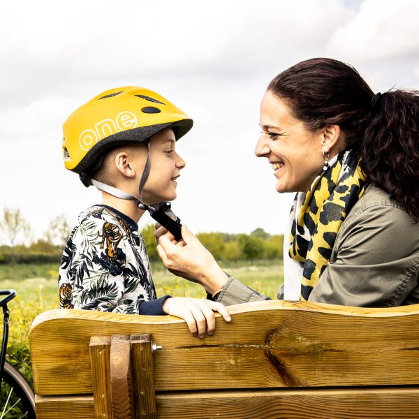 Kask rowerowy dziecięcy Bobike One Plus r. XS żółty - obrazek 4