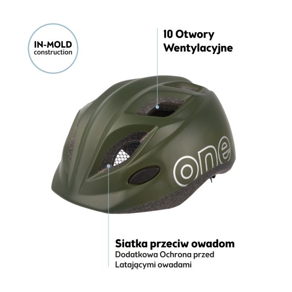 Kask rowerowy dziecięcy Bobike One Plus r. S zielony