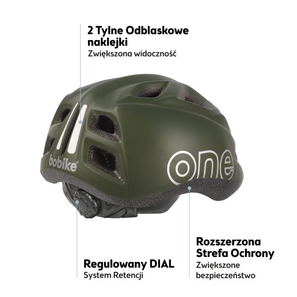 Kask rowerowy dziecięcy Bobike One Plus r. S zielony - obrazek 3