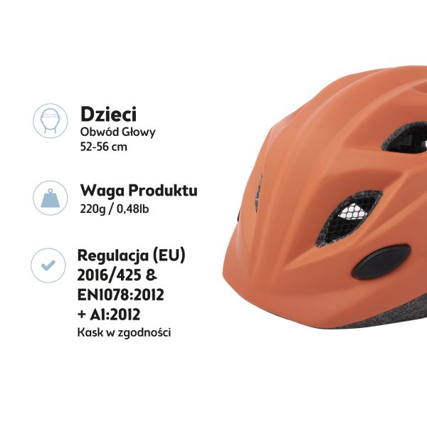 Kask rowerowy dziecięcy Bobike One Plus r. S brązowy - obrazek 3