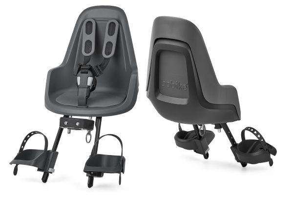 Fotelik rowerowy przedni Bobike Mini One urban grey - obrazek 2