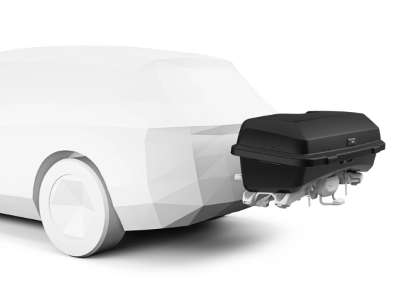 Box bagażowy na hak platformę Thule Santu 260l czarny 909400 - obrazek 6