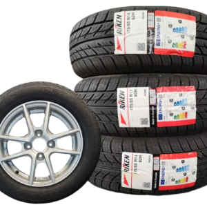 Kompletne koła aluminiowe 175/65 5.5x14cali Riken Road Et43 4x100 Platin