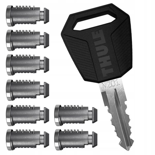 Thule One-Key system 8 wkładek do zamka - obrazek 2