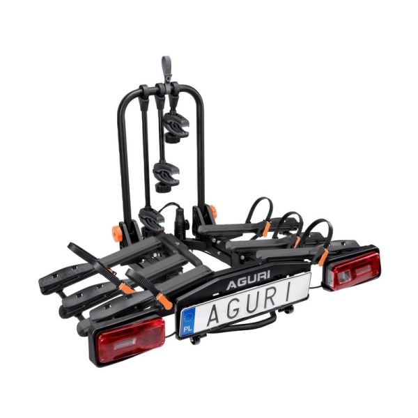 Platforma rowerowa Aguri Krab 3 rowery składana BLACK