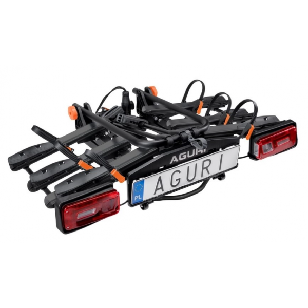 Platforma rowerowa Aguri Krab 3 rowery składana BLACK - obrazek 2