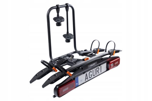Bagażnik rowerowy na hak Aguri Active Bike PRO 2 rowery czarny 53001 - obrazek 2
