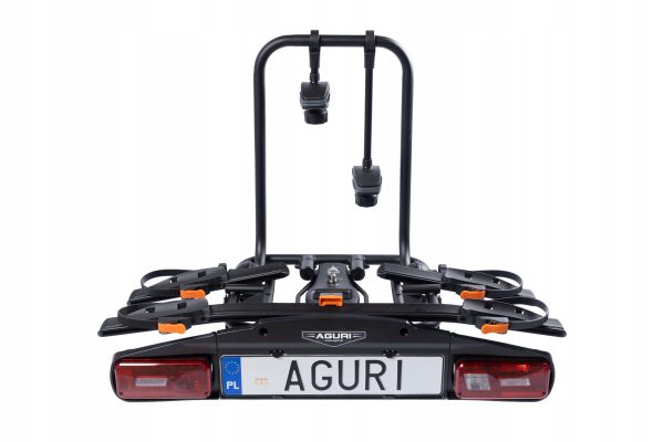 Bagażnik rowerowy na hak Aguri Active Bike PRO 2 rowery czarny 53001