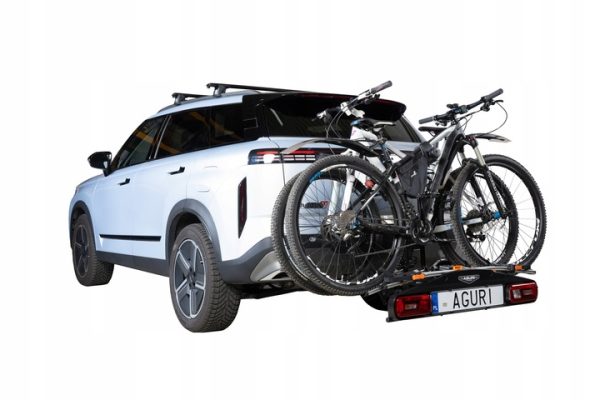 Bagażnik rowerowy na hak Aguri Active Bike PRO 2 rowery czarny 53001 - obrazek 6