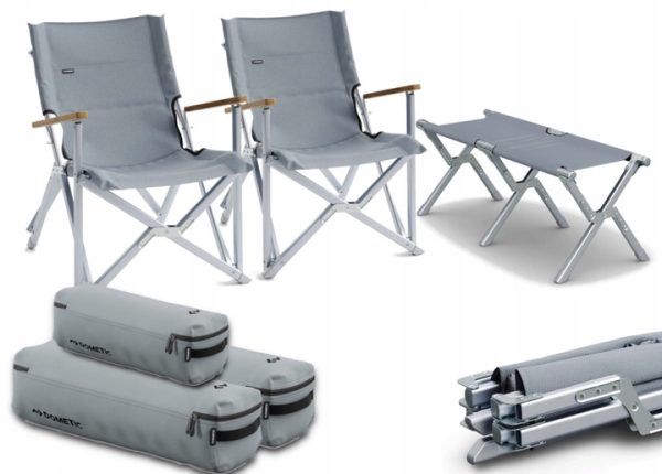 Zestaw Dometic GO – 2 krzesła Camp Chair + ławka Compact Camp Bench