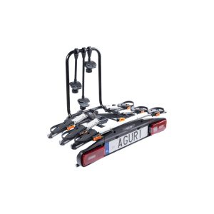 Bagażnik rowerowy na hak Aguri Active Bike PRO 3 rowery srebrna 53002